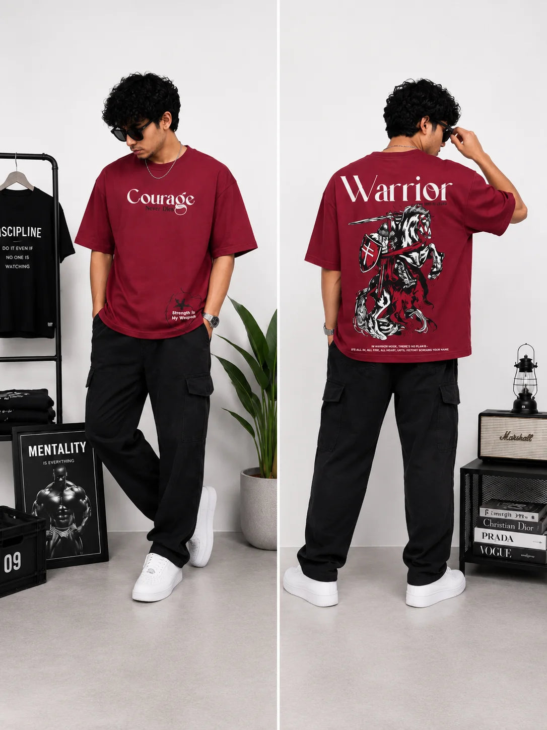 COURAGE Oversized Cotton T-Shirt | Unisex