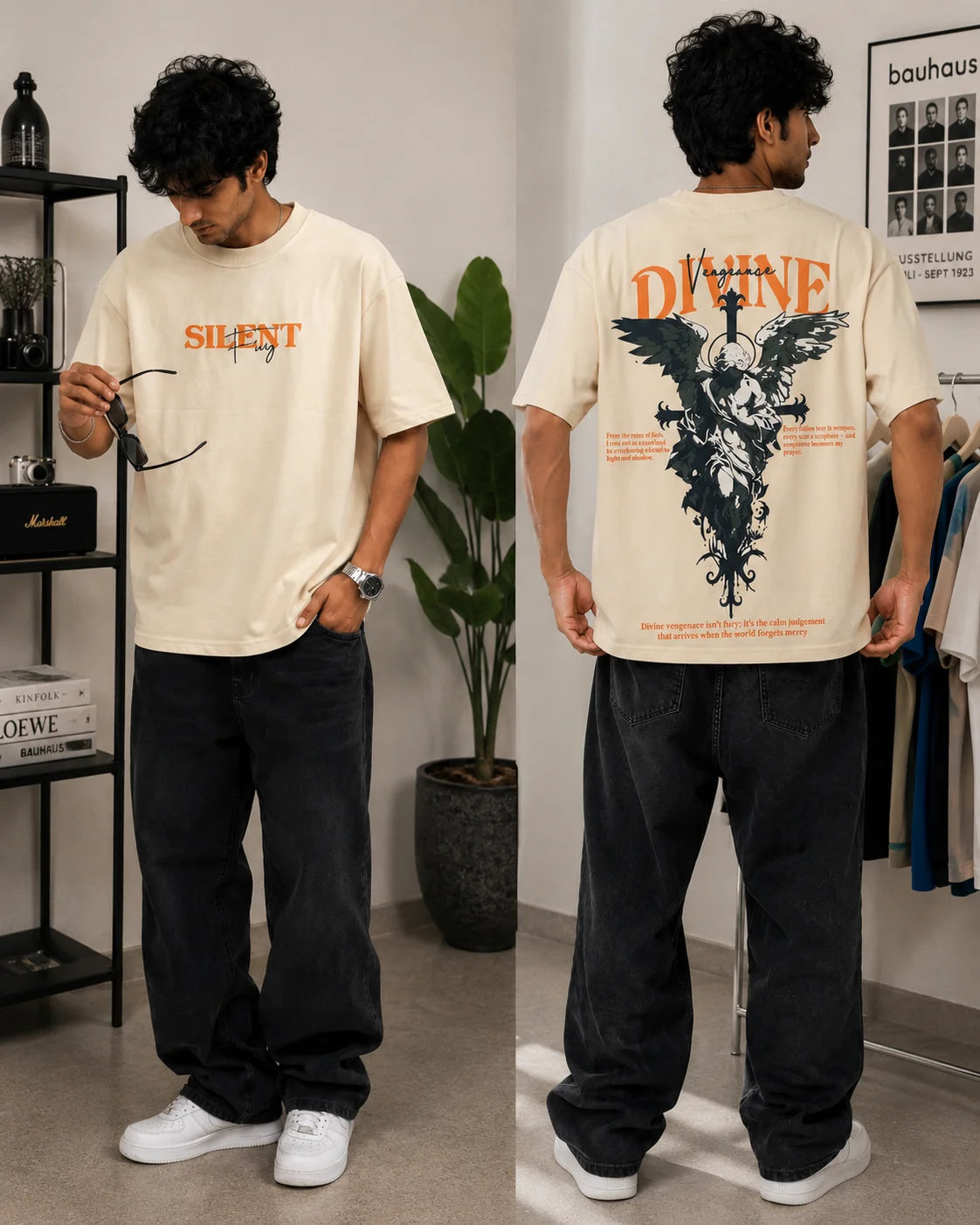 DIVINE Oversized Cotton T-Shirt | Unisex
