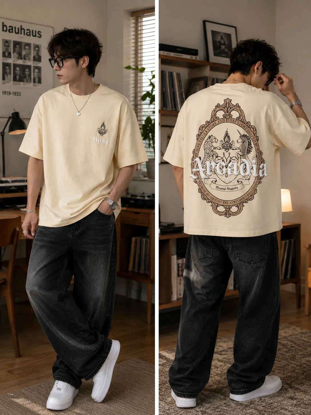 ARCADIA Oversized Cotton T-Shirt | Unisex