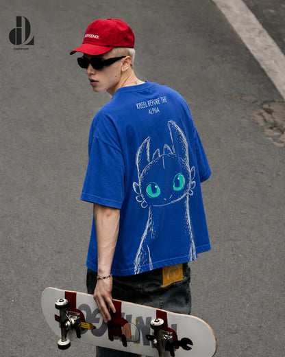 NIGHT FURY Oversized Cotton T-Shirt | Unisex
