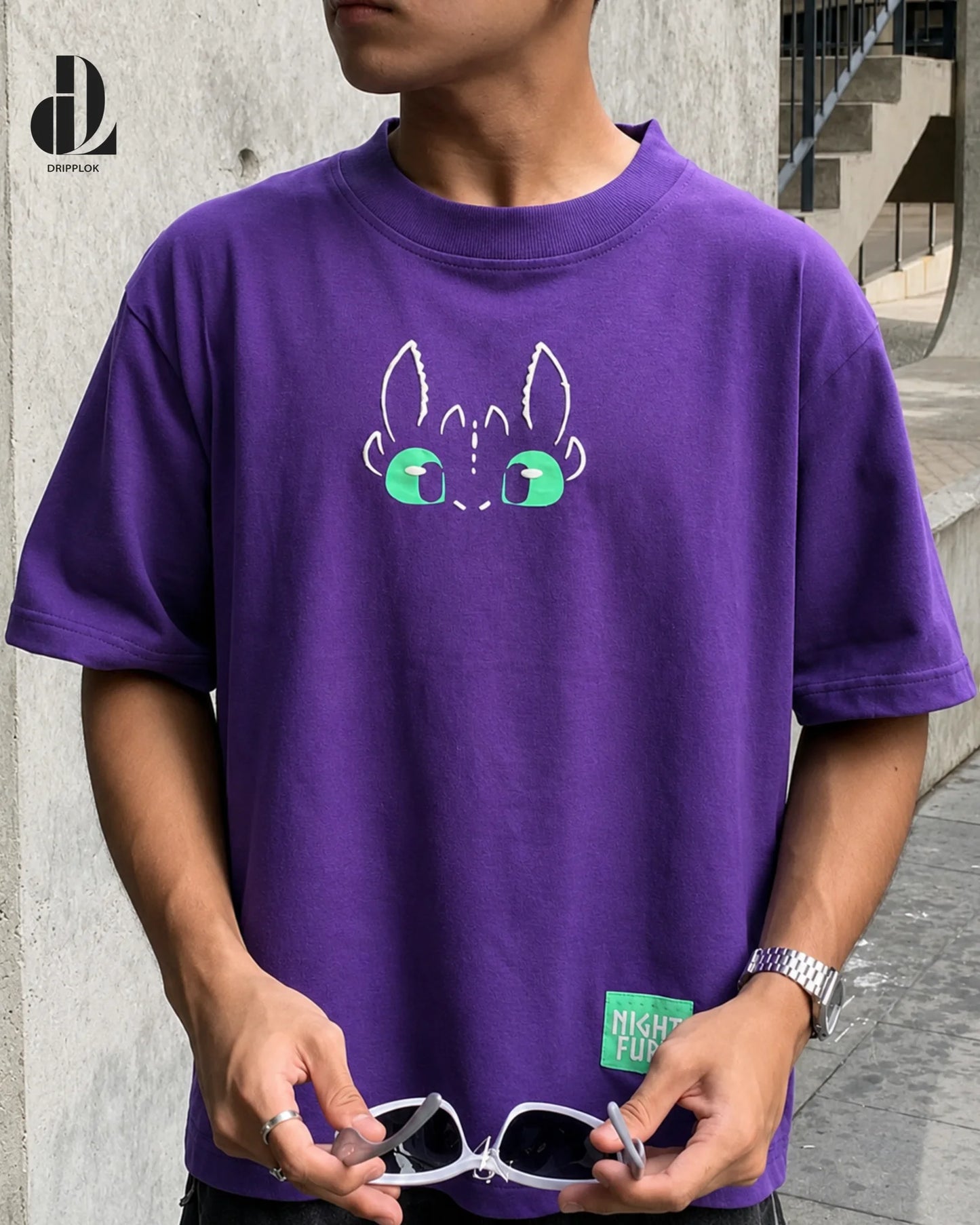 NIGHT FURY Oversized Cotton T-Shirt | Unisex