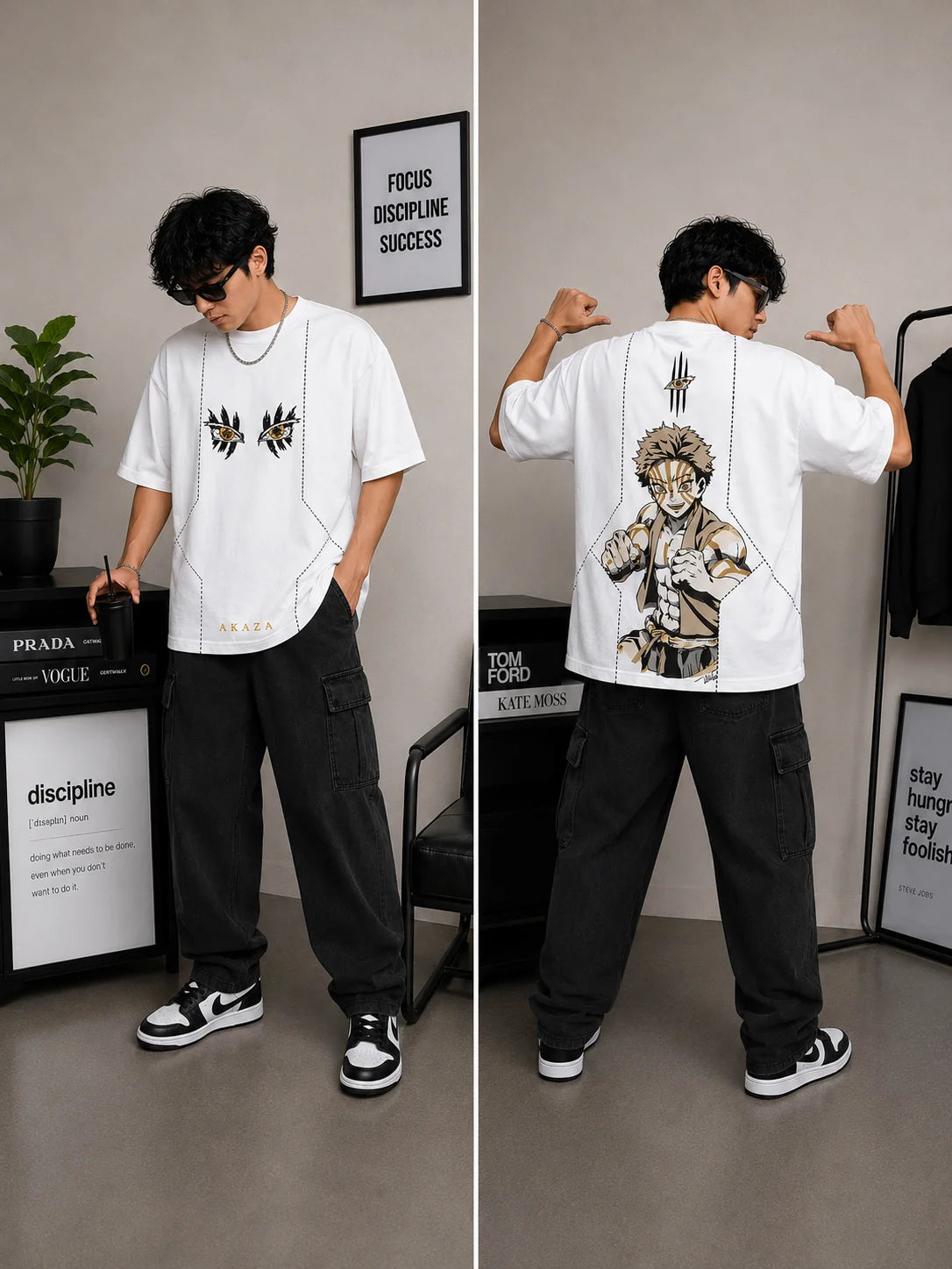 AKAZA Oversized Cotton T-Shirt | Unisex