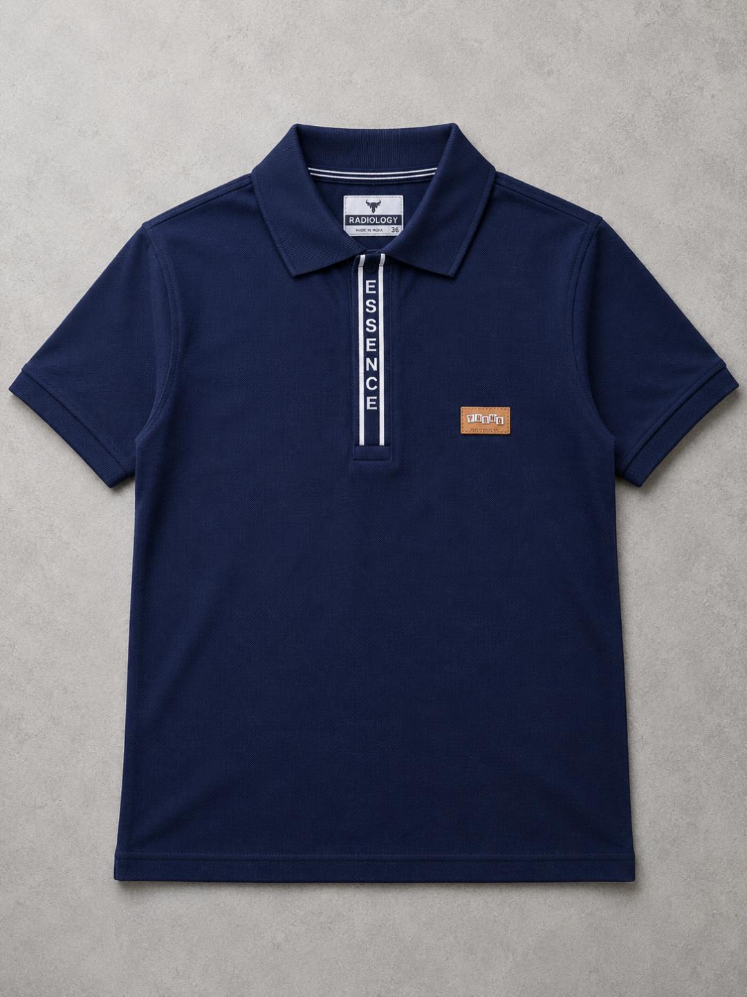 Premium Urban Edge Polo T-Shirt for Men - Navy Blue
