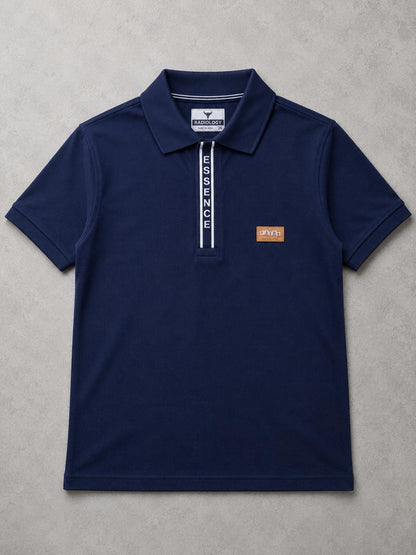 Premium Urban Edge Polo T-Shirt for Men - Navy Blue