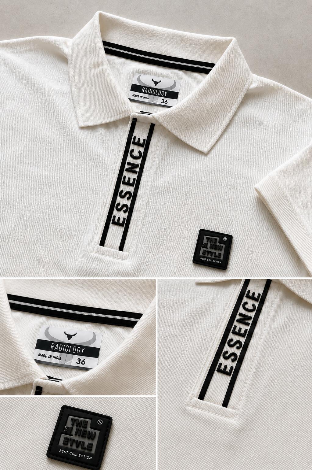 Premium Urban Edge Polo T-Shirt for Men - White