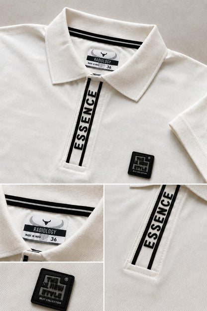 Premium Urban Edge Polo T-Shirt for Men - White