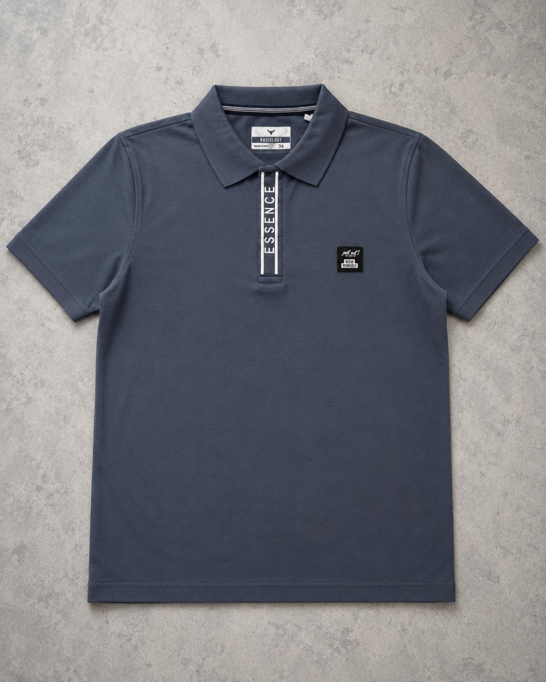 Premium Urban Edge Polo T-Shirt for Men - Slate Grey