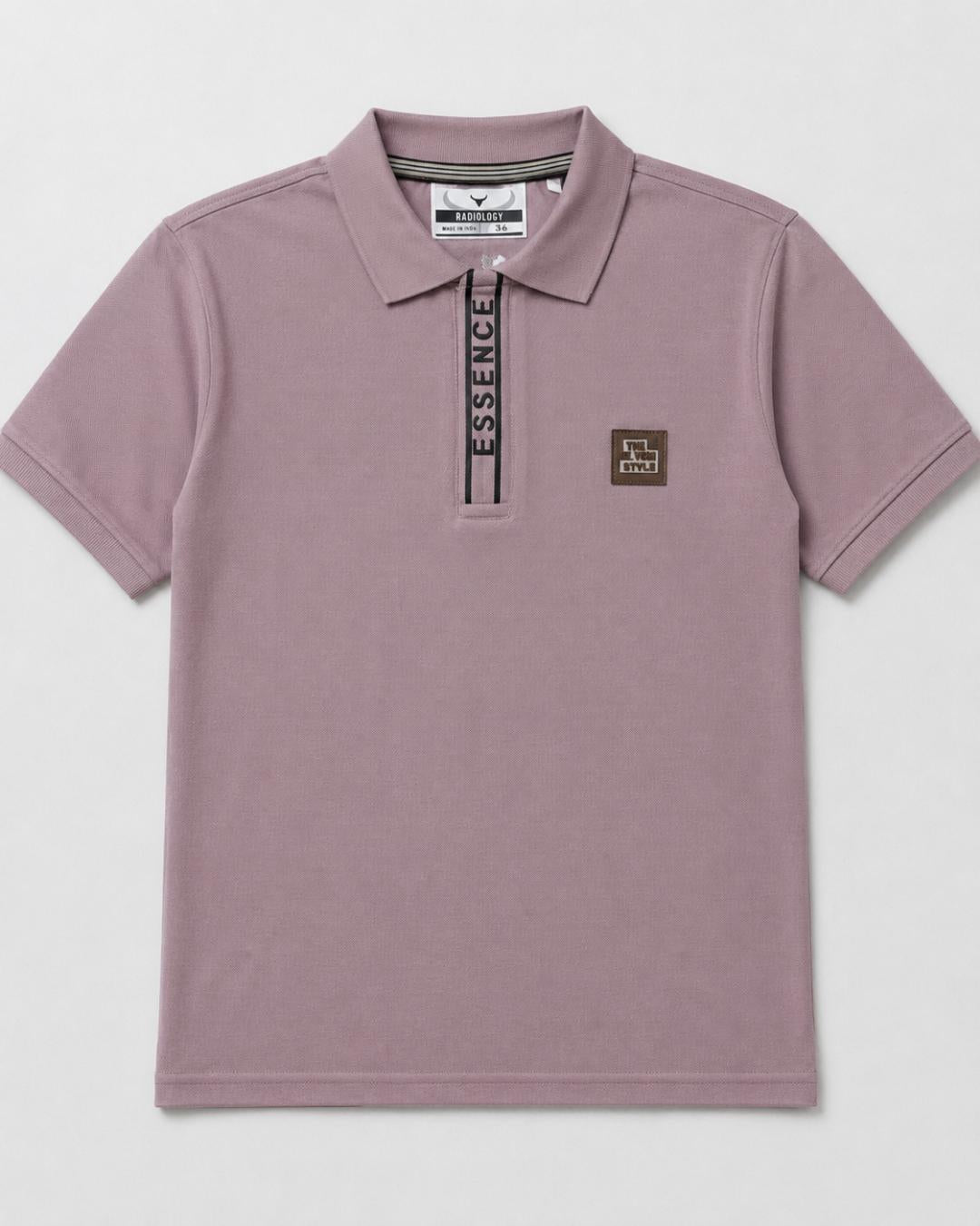 Premium Urban Edge Polo T-Shirt for Men - Dusty Pink