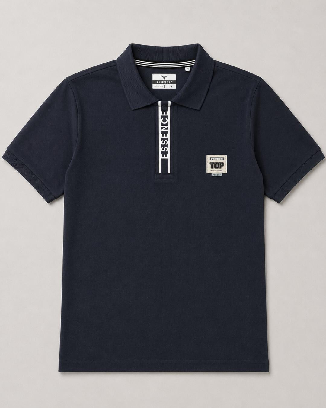 Premium Urban Edge Polo T-Shirt for Men - Black