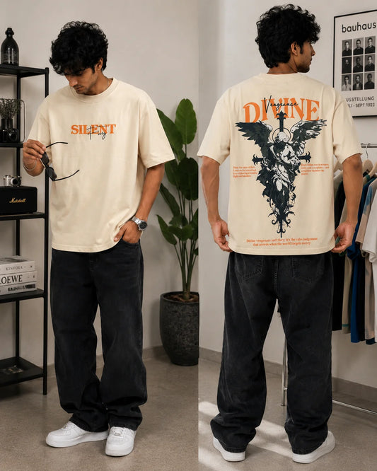 DIVINE Oversized Cotton T-Shirt | Unisex