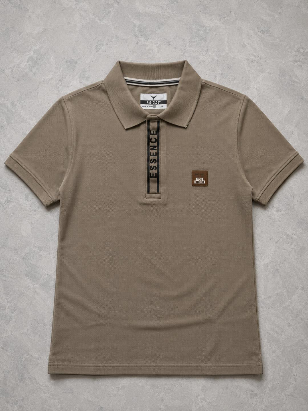 Premium Urban Edge Polo T-Shirt for Men - Khaki Beige