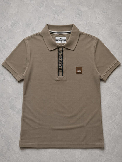 Premium Urban Edge Polo T-Shirt for Men - Khaki Beige
