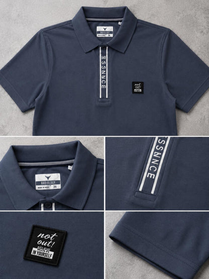 Premium Urban Edge Polo T-Shirt for Men - Slate Grey