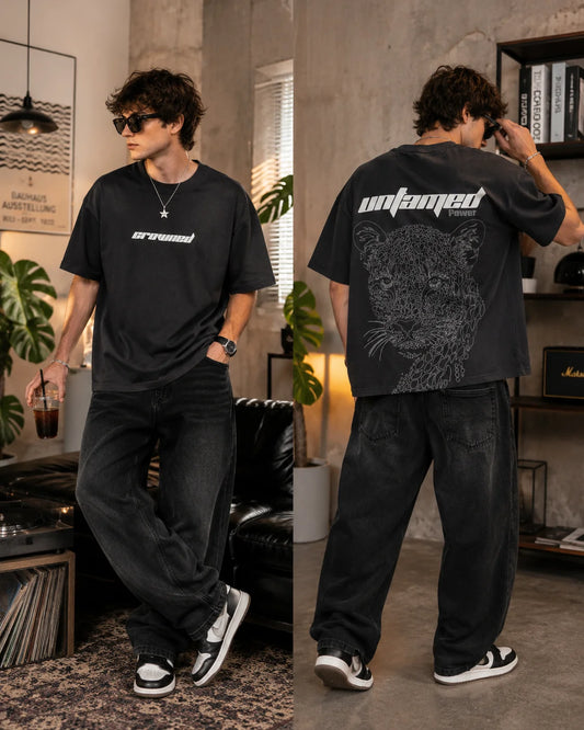 UNTAMED Oversized Cotton T-Shirt | Unisex